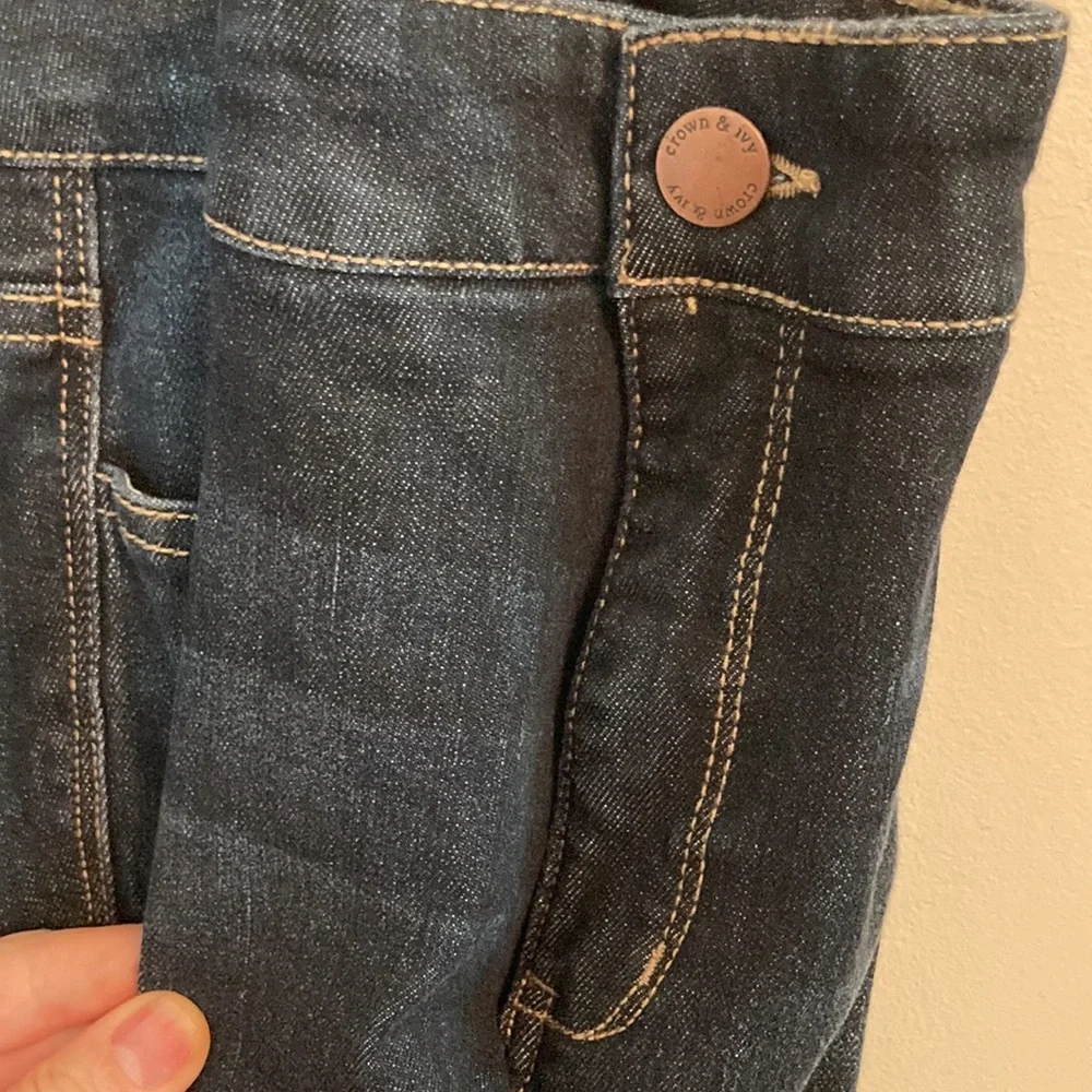 Crown & Ivy Crop Ankle Stretch Denim Jeans Size 16 :FINAL MARKDOWN: - Picture 4 of 16